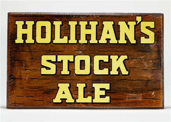 Holihans Stock Ale Wooden Sign