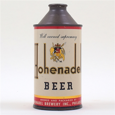 Hohenadel Beer IRTP High Profile Cone Top 169-3