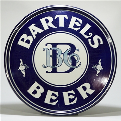Bartels Beer Tin Advertising Charger Sign