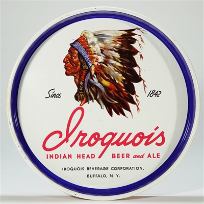 Iroquois Indian Head Beer Ale Tray