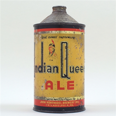 Indian Queen Hohenadel Ale Quart RARE 212-2
