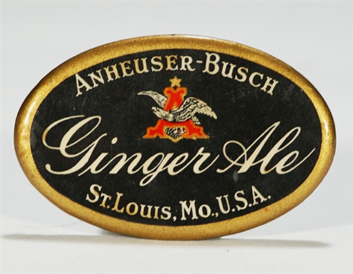 Anheuser-Busch Ginger Ale Prohibition Celluloid Pocket Mirror