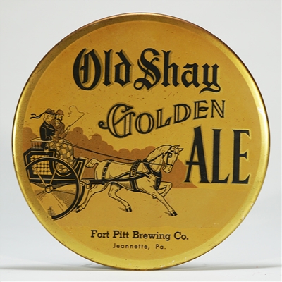 Old Shay Golden Ale Button Sign