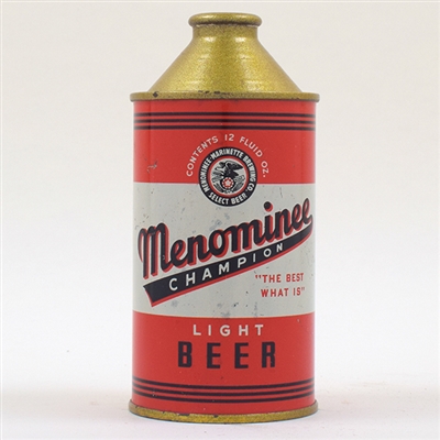 Menominee Beer IRTP Cone Top 173-18
