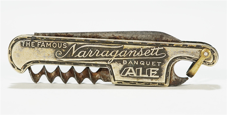 Narragansett Pre-prohibition Pocket Knife Corkscrew Opener
