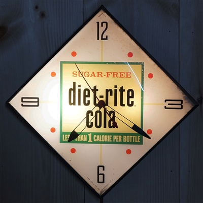 Diet-Rite Cola Pam Advertising Clock