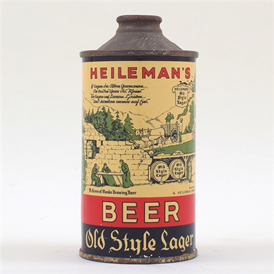 Old Style Beer Heilemans Cone Top 177-12