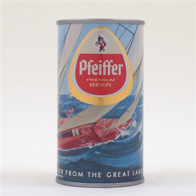 Pfeiffer Beer sailboat set can METALLIC 114-8