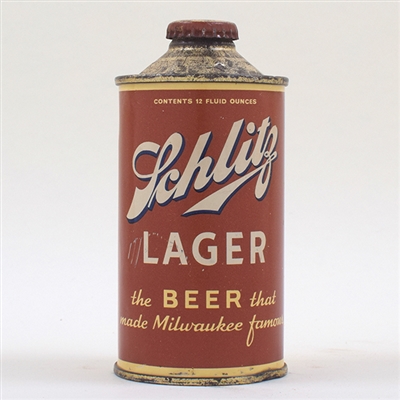 Schlitz Lager Cone Top UNLISTED