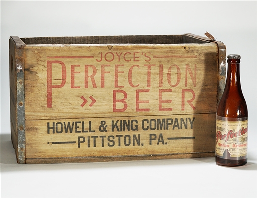 Perfection Beer Union Brewery Bottle Crate CROWN