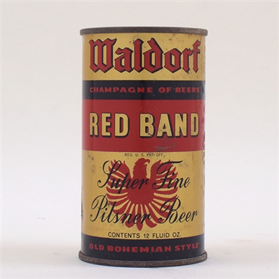 Waldorf Red Band Beer OI Flat Top 144-4