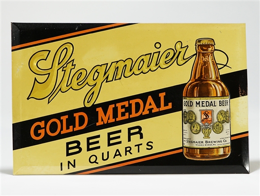 Stegmaier Gold Medal Beer in Quarts TOC Sign