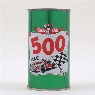 Cooks 500 Ale Indy Car Flat Top FABULOUS 51-9