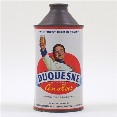 Duquesne Can O Beer IRTP Cone Top 159-30