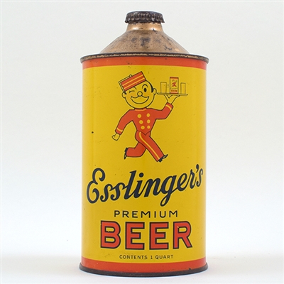Esslingers Beer Quart Cone FLAT TOP 208-14