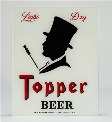 Topper Beer Tophat Sillhouette ROG Sign