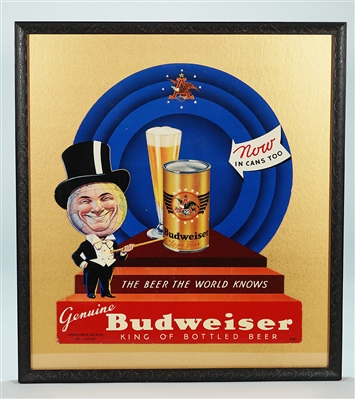 Budweiser Beer Can Promoting Diecut Sign