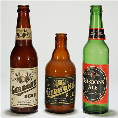 Gibbons Beer & Ale Bottles