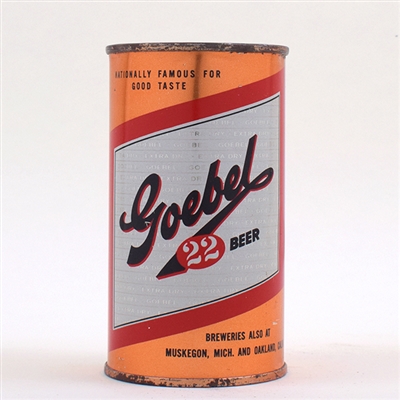Goebel Beer Flat Top RED OUTLINE 71-2
