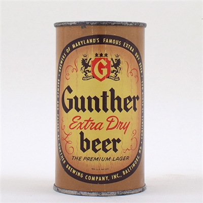 Gunthers Extra Dry Flat Top KEGLINED 78-25