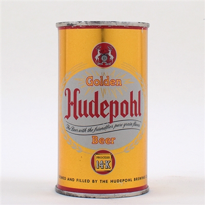 Hudepohl Golden Beer Flat Top CLEAN 84-13