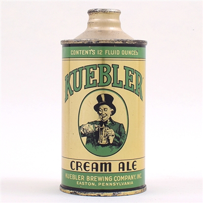 Kuebler Cream Ale Cone Top AMAZING 172-14