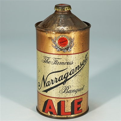 Narragansett Banquet Ale Quart Cone Top