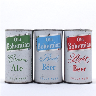 Old Bohemian Lot of 3 Flats Ale Bock Beer