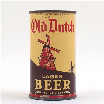 Old Dutch RED LETTER Lager Beer Instructional Flat RARE 105-33