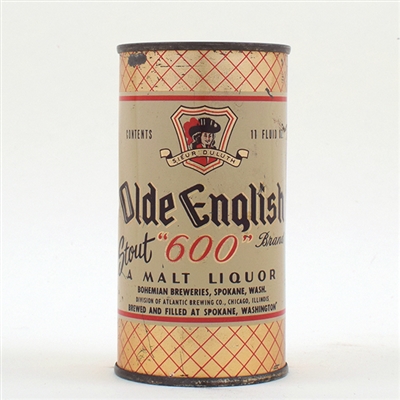 Old English 600 Malt Liquor TOUGH 11 OZ Flat Top 109-2