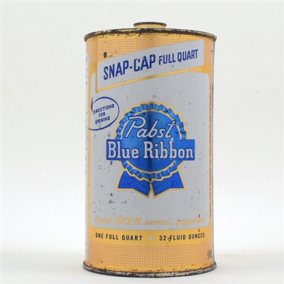 Pabst Blue Ribbon Snap Cap Quart NEWARK 216-18