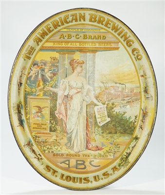 American Brewing Commerce Factory Scene ABC Tray