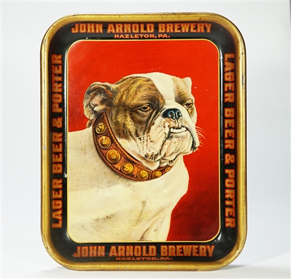 John Arnold Brewery Hazleton English Bulldog Beer Tray