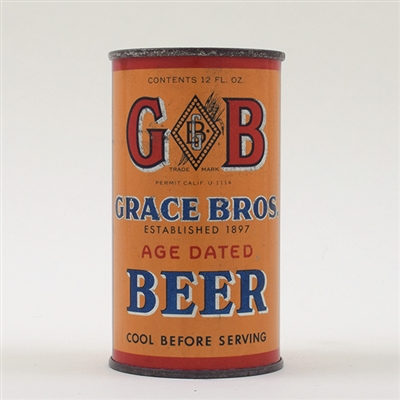 Grace Bros GB Beer Opening Instruction Flat 67-32