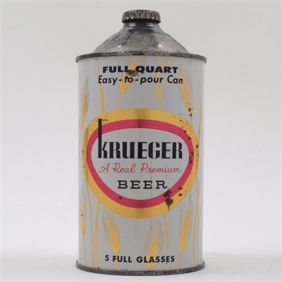 Krueger Beer Barley Stalk Quart Cone 214-2
