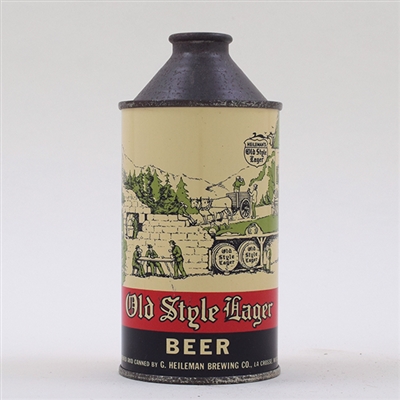 Old Style Beer Cone Top OUTSTANDING 177-17