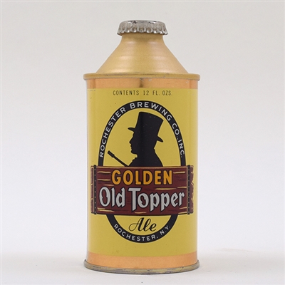 Old Topper Golden Beer Cone Top MINTY 178-8