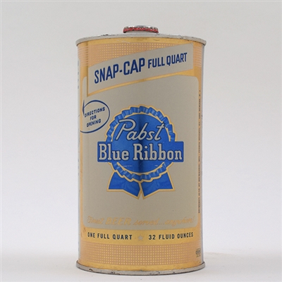 Pabst Blue Ribbon Snap Cap Quart LA 216-16