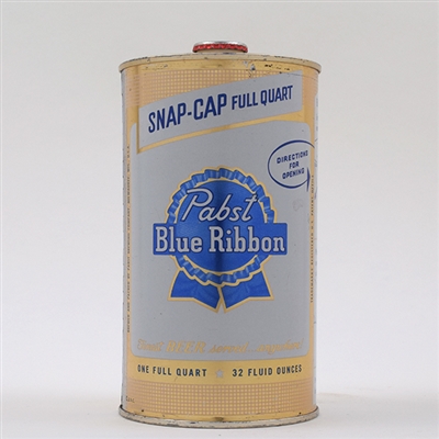 Pabst Blue Ribbon Snap Cap Quart MILW 217-3