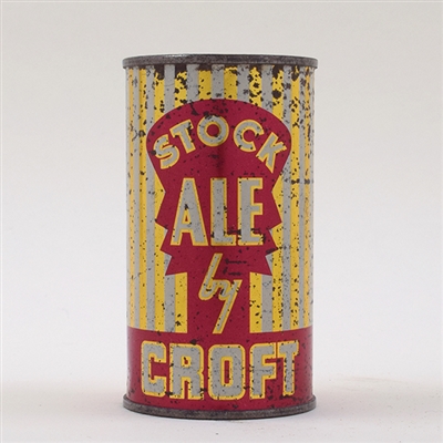 Stock Ale by Croft Flat Top BOOK CAN 52-25