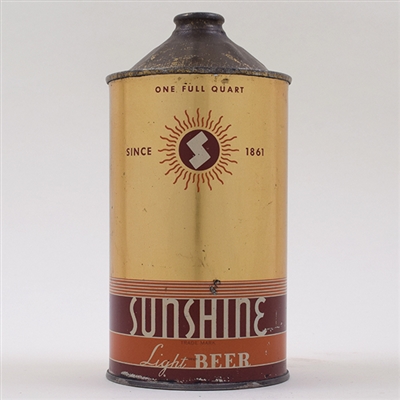 Sunshine Beer Quart Cone Top 219-12