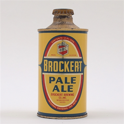 Brockert Pale Ale Cone Top NEAR MINT 154-24