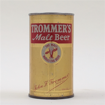 Trommers Malt Beer Flat Top 139-32
