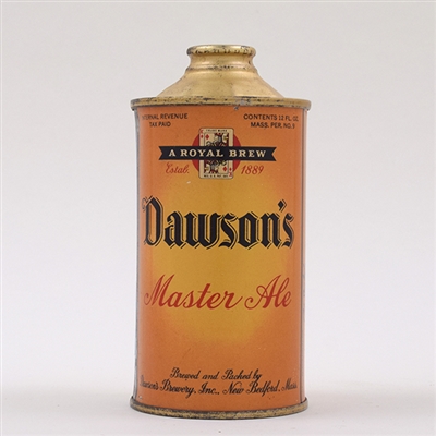 Dawsons Master Ale Cone Top 158-26
