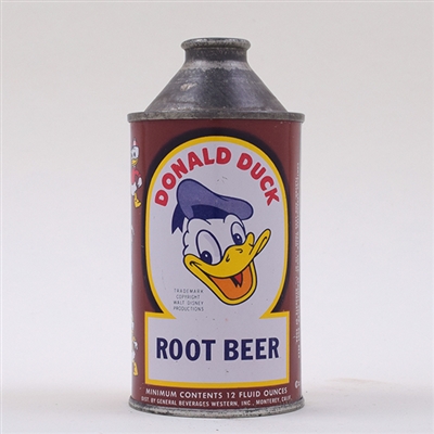 Donald Duck Root Beer Cone Top Unlisted