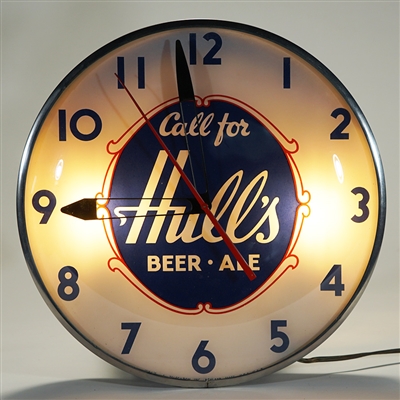 Hulls Beer Ale TELECHRON Advertising RPG Clock