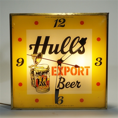 Hulls Export Beer PAM Advertising Clock