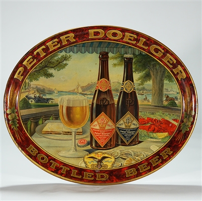 Peter Doelger Pre-prohibition Tin Advertising Tray