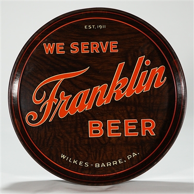 Franklin Beer 12 INCH RED Woodgrain Beer Tray
