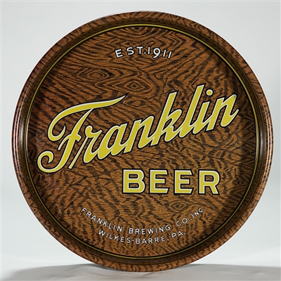 Franklin Beer 13 INCH GOLD Woodgrain Beer Tray